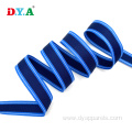 striped webbing 22mm blue polyester webbing for sewing